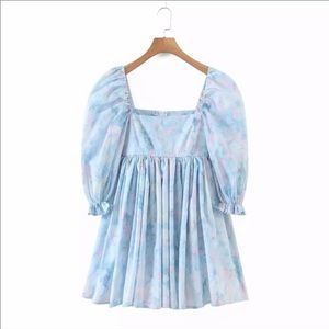 NWT Tiedye watercolor baby doll dress